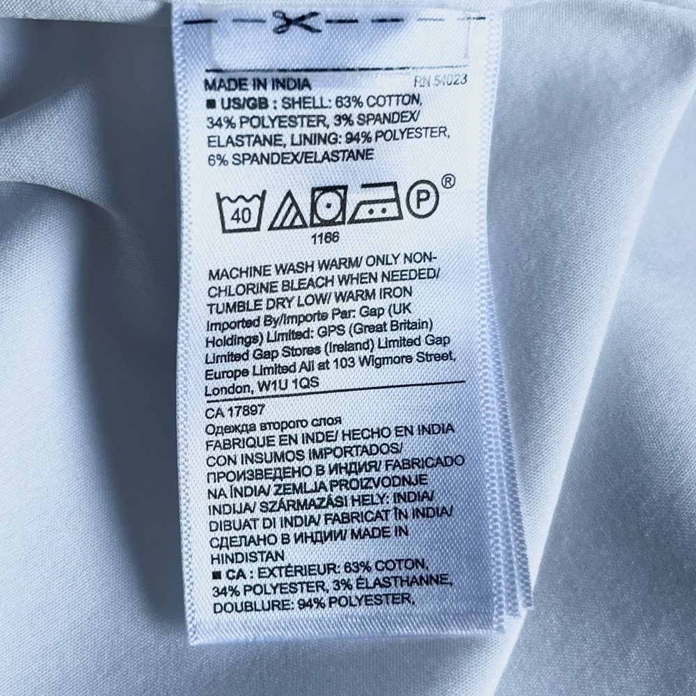 Banana Republic Classic White Long Sleeve Button-Down Shirt Dress - Picture 6 of 6